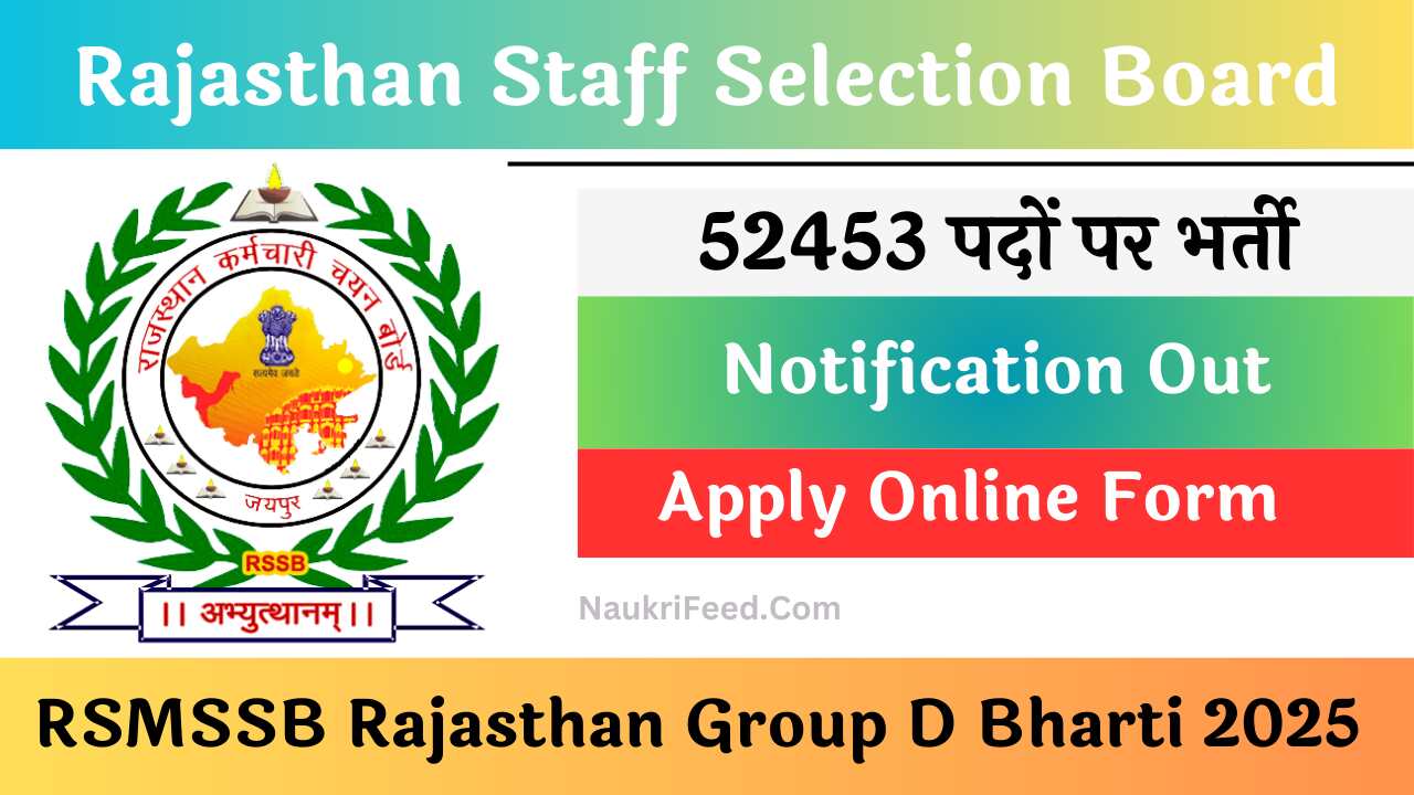 RSMSSB Rajasthan Group D